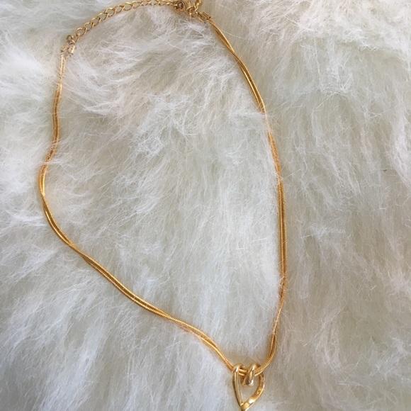 Jewelry - Dainty Gold Necklace with Heart Charm